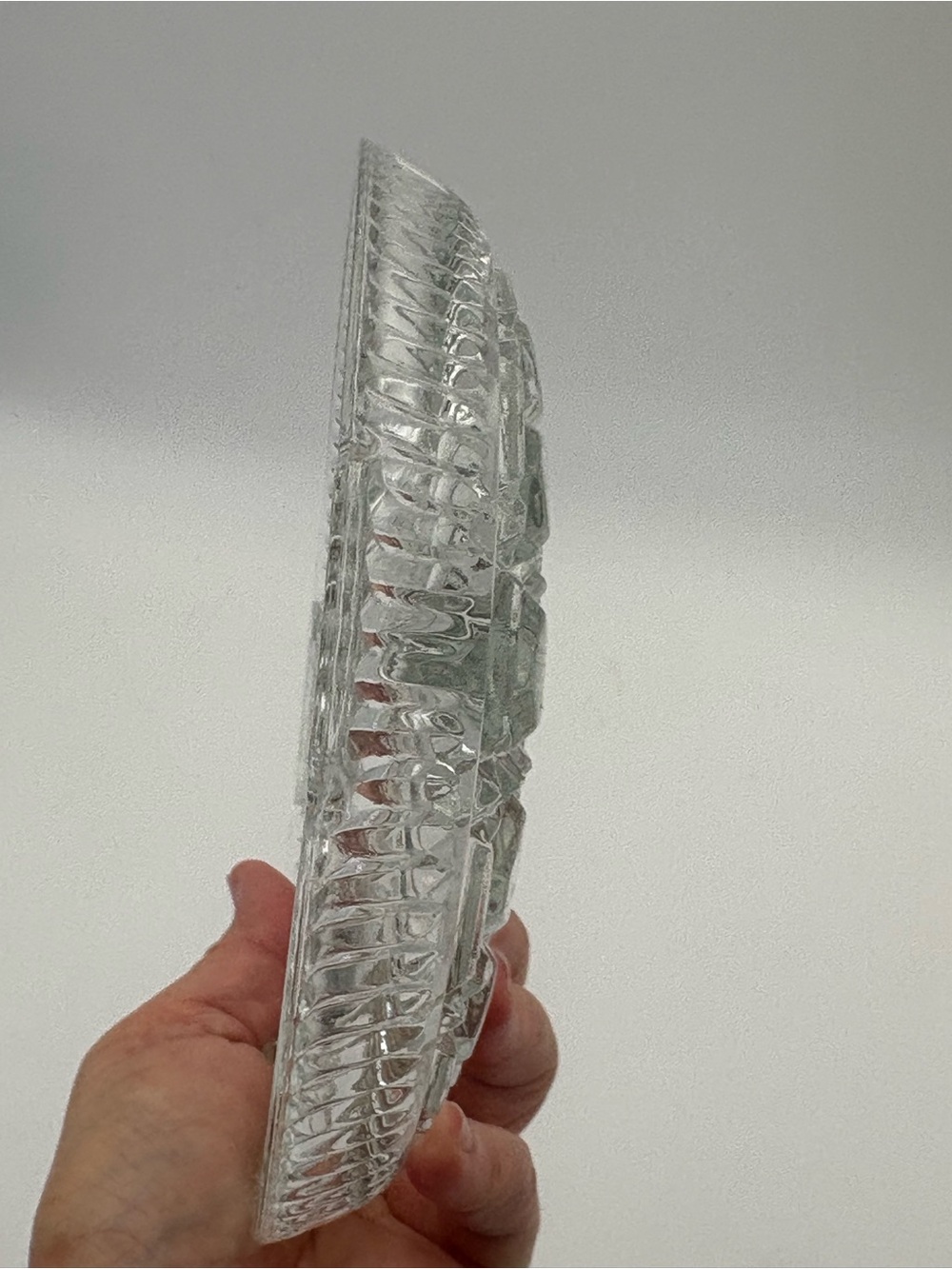 Vintage Federal Glass Windsor Pattern Divided Serving Bowl with Handle - 2 Forks - Picture 8 of 10